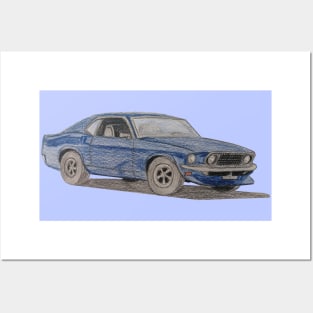 Muscle car Posters and Art